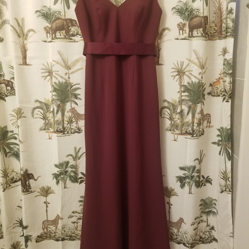 Burgundy Vera Wang Evening/Bridesmaid Dress